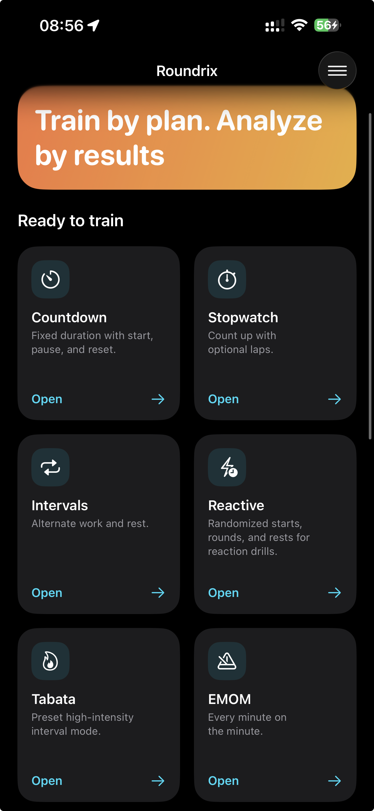 Large collection of timer modes